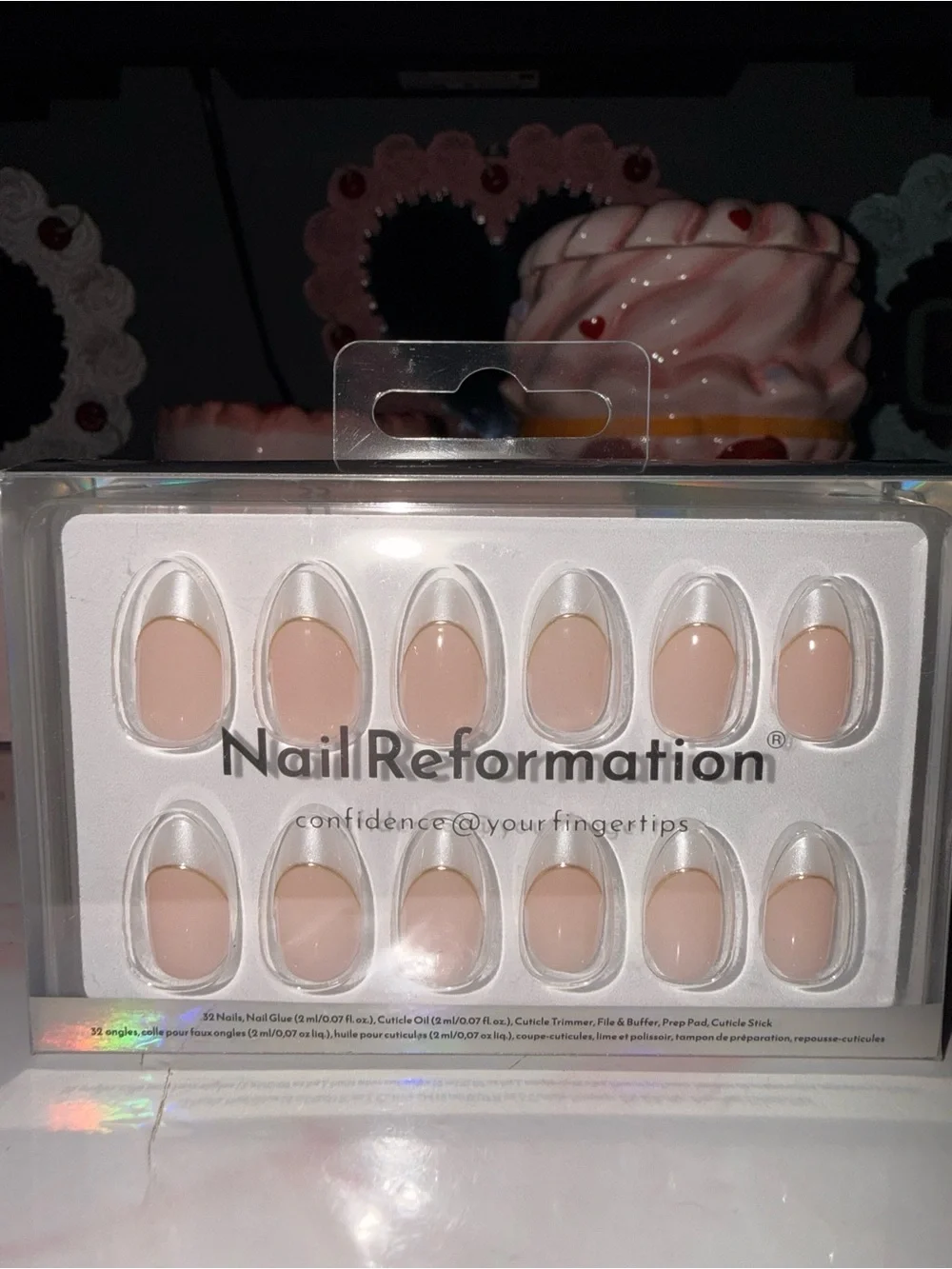 NailReformation Nude Press-On Nails — Natural Pink Almond Set